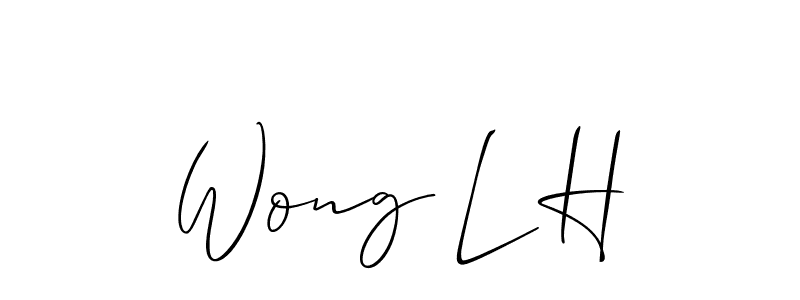 It looks lik you need a new signature style for name Wong L H. Design unique handwritten (Allison_Script) signature with our free signature maker in just a few clicks. Wong L H signature style 2 images and pictures png