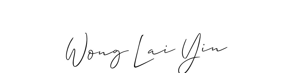 This is the best signature style for the Wong Lai Yin name. Also you like these signature font (Allison_Script). Mix name signature. Wong Lai Yin signature style 2 images and pictures png