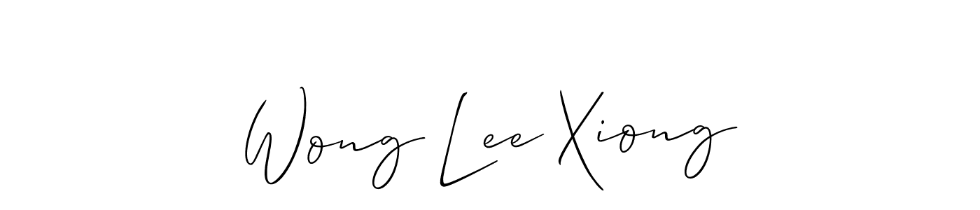 Also we have Wong Lee Xiong name is the best signature style. Create professional handwritten signature collection using Allison_Script autograph style. Wong Lee Xiong signature style 2 images and pictures png