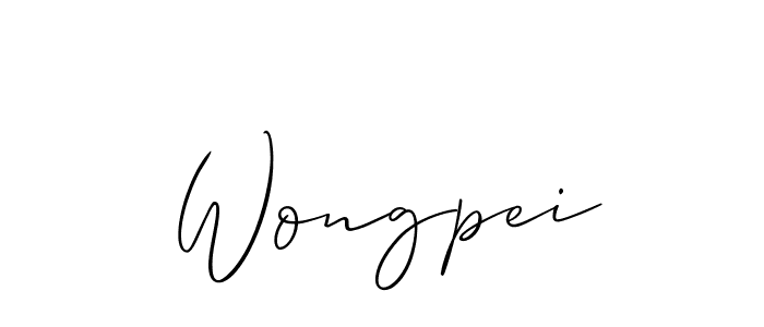 Best and Professional Signature Style for Wongpei. Allison_Script Best Signature Style Collection. Wongpei signature style 2 images and pictures png