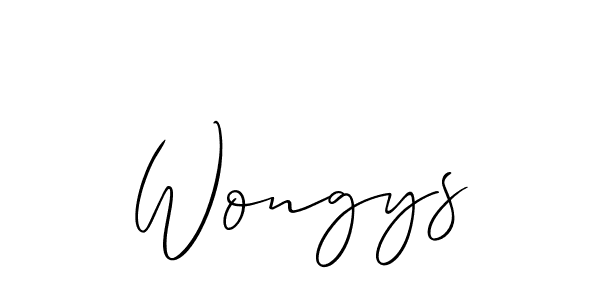 Best and Professional Signature Style for Wongys. Allison_Script Best Signature Style Collection. Wongys signature style 2 images and pictures png
