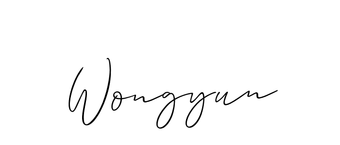 Also You can easily find your signature by using the search form. We will create Wongyun name handwritten signature images for you free of cost using Allison_Script sign style. Wongyun signature style 2 images and pictures png
