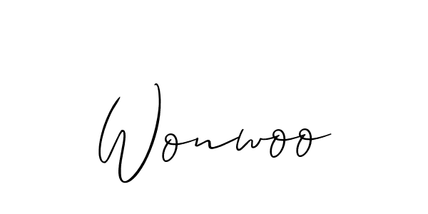 You can use this online signature creator to create a handwritten signature for the name Wonwoo. This is the best online autograph maker. Wonwoo signature style 2 images and pictures png