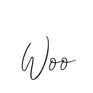 Make a beautiful signature design for name Woo. With this signature (Allison_Script) style, you can create a handwritten signature for free. Woo signature style 2 images and pictures png