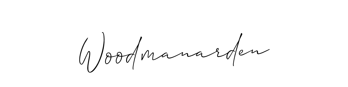 You can use this online signature creator to create a handwritten signature for the name Woodmanarden. This is the best online autograph maker. Woodmanarden signature style 2 images and pictures png