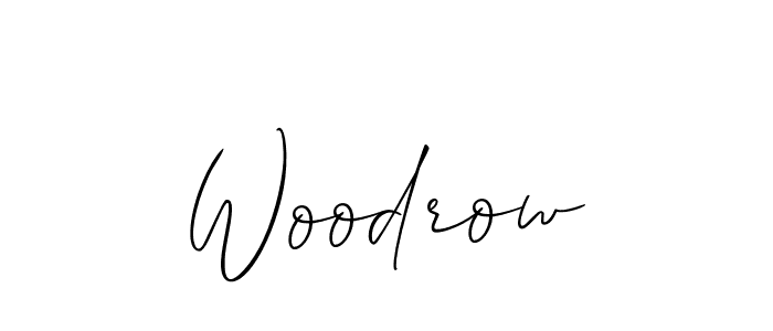 Make a beautiful signature design for name Woodrow. With this signature (Allison_Script) style, you can create a handwritten signature for free. Woodrow signature style 2 images and pictures png