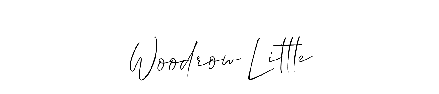 Best and Professional Signature Style for Woodrow Little. Allison_Script Best Signature Style Collection. Woodrow Little signature style 2 images and pictures png