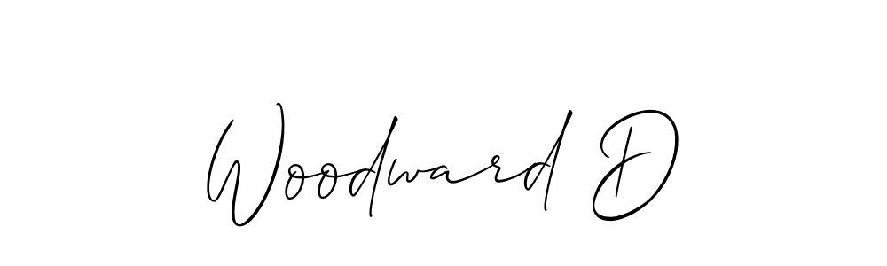 You should practise on your own different ways (Allison_Script) to write your name (Woodward D) in signature. don't let someone else do it for you. Woodward D signature style 2 images and pictures png