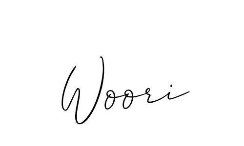 Use a signature maker to create a handwritten signature online. With this signature software, you can design (Allison_Script) your own signature for name Woori. Woori signature style 2 images and pictures png