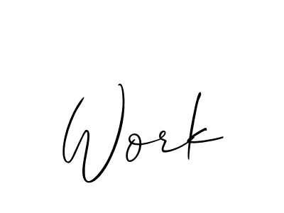 You should practise on your own different ways (Allison_Script) to write your name (Work) in signature. don't let someone else do it for you. Work signature style 2 images and pictures png