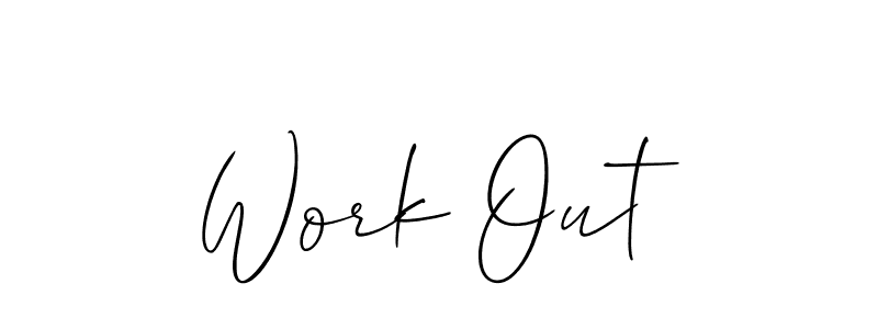 Best and Professional Signature Style for Work Out. Allison_Script Best Signature Style Collection. Work Out signature style 2 images and pictures png