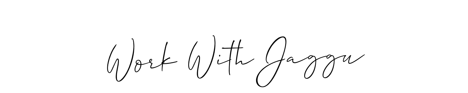 You can use this online signature creator to create a handwritten signature for the name Work With Jaggu. This is the best online autograph maker. Work With Jaggu signature style 2 images and pictures png