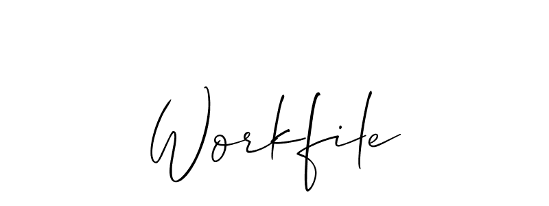 Also You can easily find your signature by using the search form. We will create Workfile name handwritten signature images for you free of cost using Allison_Script sign style. Workfile signature style 2 images and pictures png