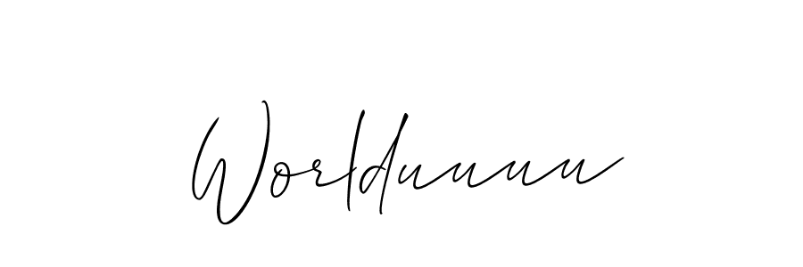 Best and Professional Signature Style for Worlduuuu. Allison_Script Best Signature Style Collection. Worlduuuu signature style 2 images and pictures png