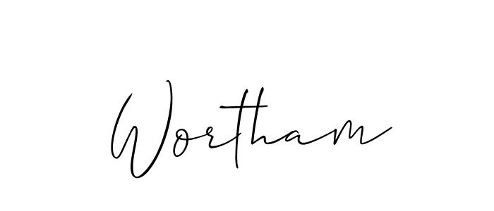 Best and Professional Signature Style for Wortham. Allison_Script Best Signature Style Collection. Wortham signature style 2 images and pictures png