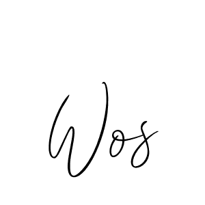 Make a beautiful signature design for name Wos. With this signature (Allison_Script) style, you can create a handwritten signature for free. Wos signature style 2 images and pictures png