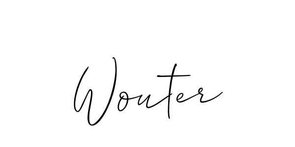 Use a signature maker to create a handwritten signature online. With this signature software, you can design (Allison_Script) your own signature for name Wouter. Wouter signature style 2 images and pictures png