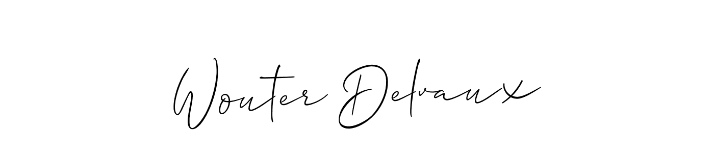 How to make Wouter Delvaux name signature. Use Allison_Script style for creating short signs online. This is the latest handwritten sign. Wouter Delvaux signature style 2 images and pictures png