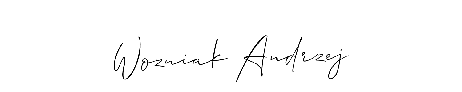 Here are the top 10 professional signature styles for the name Wozniak Andrzej. These are the best autograph styles you can use for your name. Wozniak Andrzej signature style 2 images and pictures png