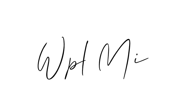 Wpl Mi stylish signature style. Best Handwritten Sign (Allison_Script) for my name. Handwritten Signature Collection Ideas for my name Wpl Mi. Wpl Mi signature style 2 images and pictures png