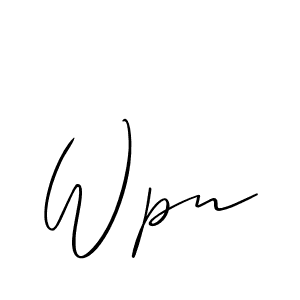 How to make Wpn name signature. Use Allison_Script style for creating short signs online. This is the latest handwritten sign. Wpn signature style 2 images and pictures png