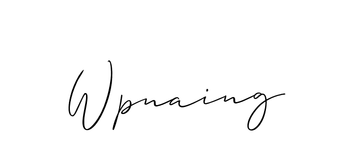 Wpnaing stylish signature style. Best Handwritten Sign (Allison_Script) for my name. Handwritten Signature Collection Ideas for my name Wpnaing. Wpnaing signature style 2 images and pictures png