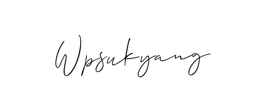 Also You can easily find your signature by using the search form. We will create Wpsukyang name handwritten signature images for you free of cost using Allison_Script sign style. Wpsukyang signature style 2 images and pictures png