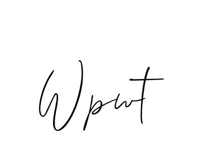 Make a beautiful signature design for name Wpwt. Use this online signature maker to create a handwritten signature for free. Wpwt signature style 2 images and pictures png