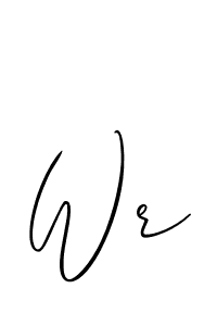How to make Wr name signature. Use Allison_Script style for creating short signs online. This is the latest handwritten sign. Wr signature style 2 images and pictures png