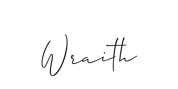 Make a beautiful signature design for name Wraith. Use this online signature maker to create a handwritten signature for free. Wraith signature style 2 images and pictures png