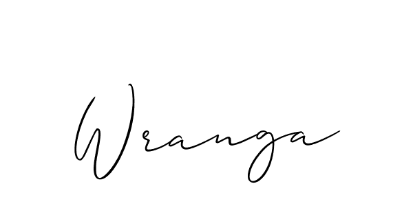 How to make Wranga signature? Allison_Script is a professional autograph style. Create handwritten signature for Wranga name. Wranga signature style 2 images and pictures png