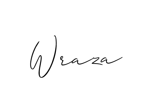 Allison_Script is a professional signature style that is perfect for those who want to add a touch of class to their signature. It is also a great choice for those who want to make their signature more unique. Get Wraza name to fancy signature for free. Wraza signature style 2 images and pictures png