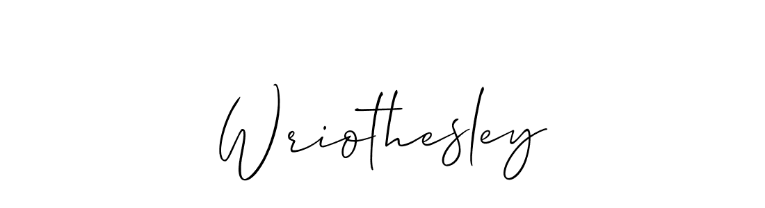 How to make Wriothesley signature? Allison_Script is a professional autograph style. Create handwritten signature for Wriothesley name. Wriothesley signature style 2 images and pictures png