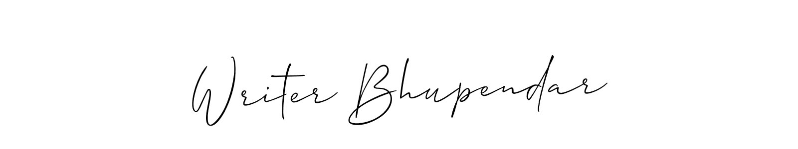 Writer Bhupendar stylish signature style. Best Handwritten Sign (Allison_Script) for my name. Handwritten Signature Collection Ideas for my name Writer Bhupendar. Writer Bhupendar signature style 2 images and pictures png