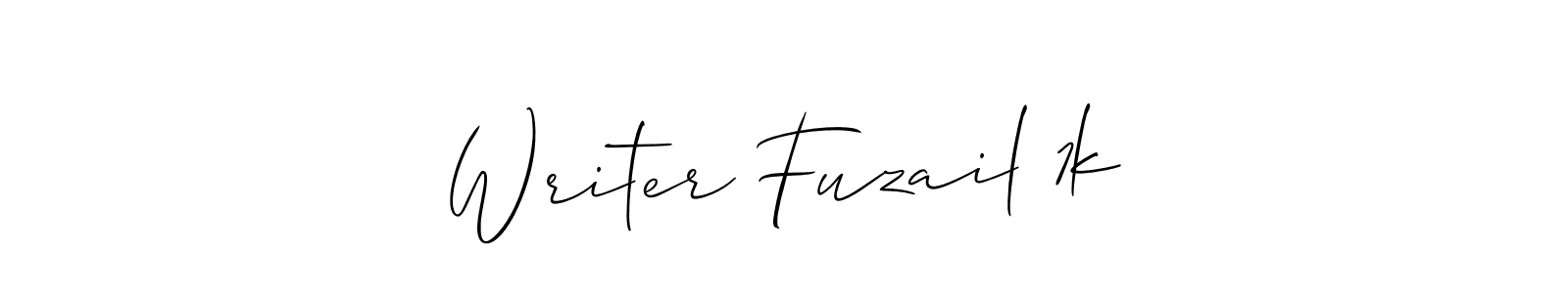 Writer Fuzail 1k stylish signature style. Best Handwritten Sign (Allison_Script) for my name. Handwritten Signature Collection Ideas for my name Writer Fuzail 1k. Writer Fuzail 1k signature style 2 images and pictures png