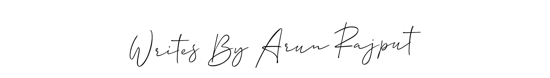 You can use this online signature creator to create a handwritten signature for the name Writes By Arun Rajput. This is the best online autograph maker. Writes By Arun Rajput signature style 2 images and pictures png