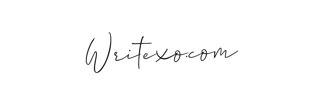 Design your own signature with our free online signature maker. With this signature software, you can create a handwritten (Allison_Script) signature for name Writexo.com. Writexo.com signature style 2 images and pictures png