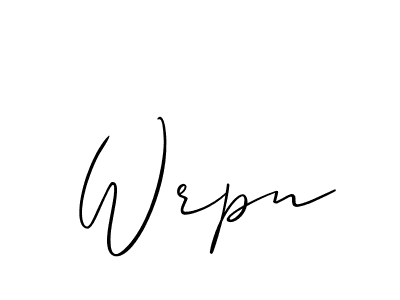 Make a beautiful signature design for name Wrpn. Use this online signature maker to create a handwritten signature for free. Wrpn signature style 2 images and pictures png