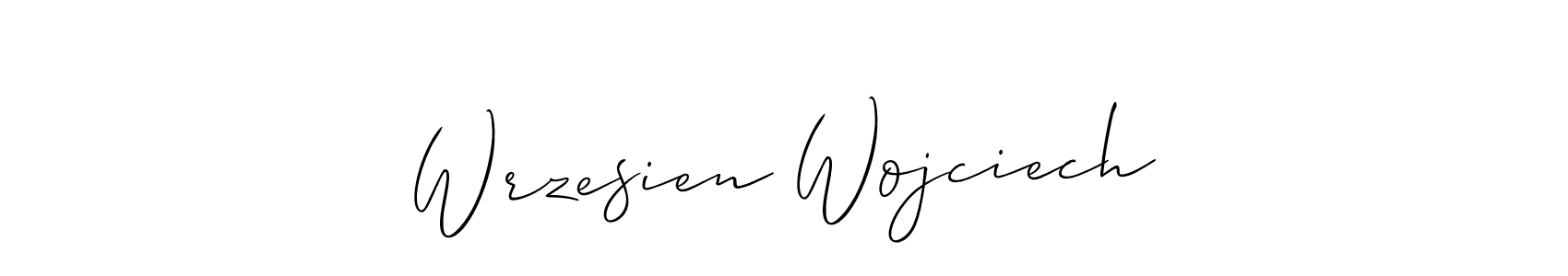 Make a short Wrzesien Wojciech signature style. Manage your documents anywhere anytime using Allison_Script. Create and add eSignatures, submit forms, share and send files easily. Wrzesien Wojciech signature style 2 images and pictures png