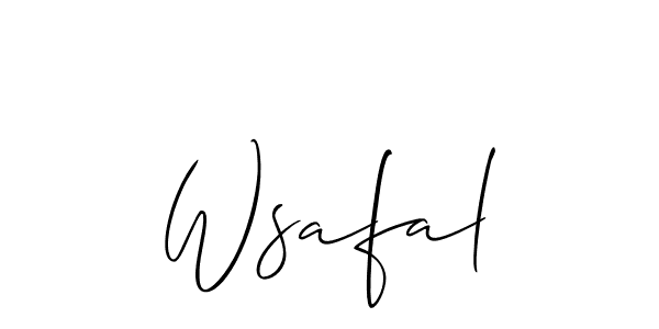 Once you've used our free online signature maker to create your best signature Allison_Script style, it's time to enjoy all of the benefits that Wsafal name signing documents. Wsafal signature style 2 images and pictures png