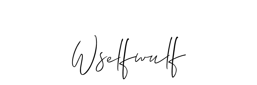 Create a beautiful signature design for name Wselfwulf. With this signature (Allison_Script) fonts, you can make a handwritten signature for free. Wselfwulf signature style 2 images and pictures png