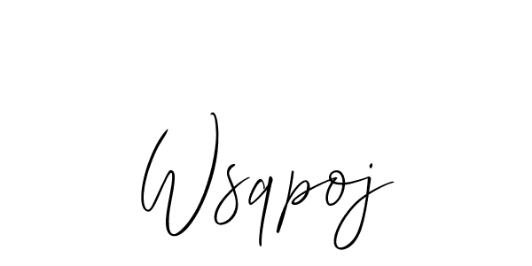 Also You can easily find your signature by using the search form. We will create Wsqpoj name handwritten signature images for you free of cost using Allison_Script sign style. Wsqpoj signature style 2 images and pictures png