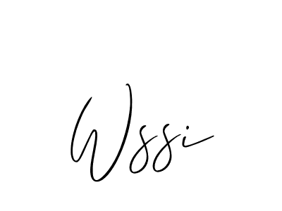 How to make Wssi name signature. Use Allison_Script style for creating short signs online. This is the latest handwritten sign. Wssi signature style 2 images and pictures png