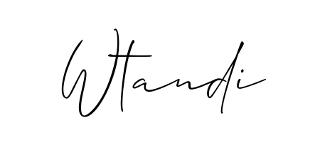 Create a beautiful signature design for name Wtandi. With this signature (Allison_Script) fonts, you can make a handwritten signature for free. Wtandi signature style 2 images and pictures png