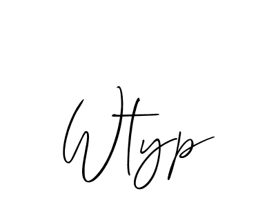 How to make Wtyp name signature. Use Allison_Script style for creating short signs online. This is the latest handwritten sign. Wtyp signature style 2 images and pictures png