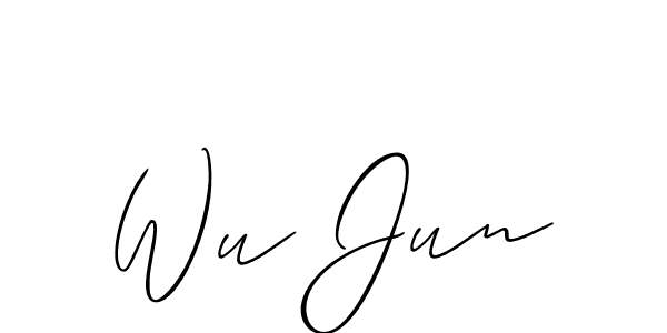 Make a short Wu Jun signature style. Manage your documents anywhere anytime using Allison_Script. Create and add eSignatures, submit forms, share and send files easily. Wu Jun signature style 2 images and pictures png