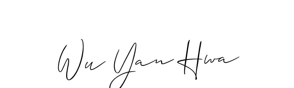 You can use this online signature creator to create a handwritten signature for the name Wu Yan Hwa. This is the best online autograph maker. Wu Yan Hwa signature style 2 images and pictures png