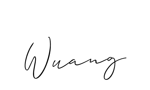 if you are searching for the best signature style for your name Wuang. so please give up your signature search. here we have designed multiple signature styles  using Allison_Script. Wuang signature style 2 images and pictures png