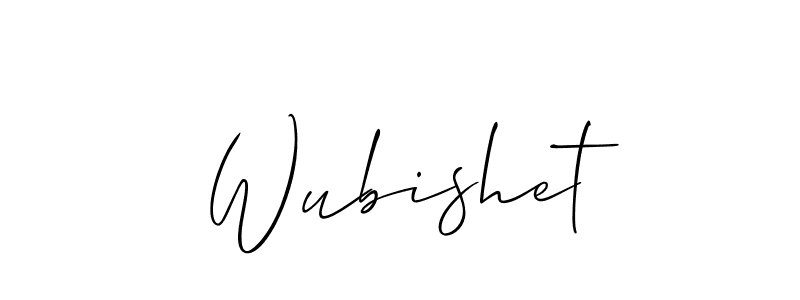 Also You can easily find your signature by using the search form. We will create Wubishet name handwritten signature images for you free of cost using Allison_Script sign style. Wubishet signature style 2 images and pictures png