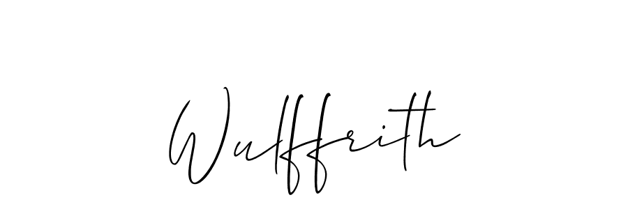 It looks lik you need a new signature style for name Wulffrith. Design unique handwritten (Allison_Script) signature with our free signature maker in just a few clicks. Wulffrith signature style 2 images and pictures png